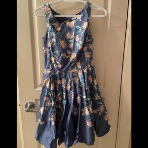 LC Lauren Conrad floral dress with belt